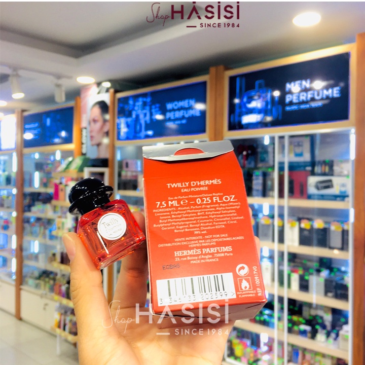 Nước Hoa Mini HERMES - Twilly D'Hermes Eau Poivree EDP 7.5ml (Hộp Quà)