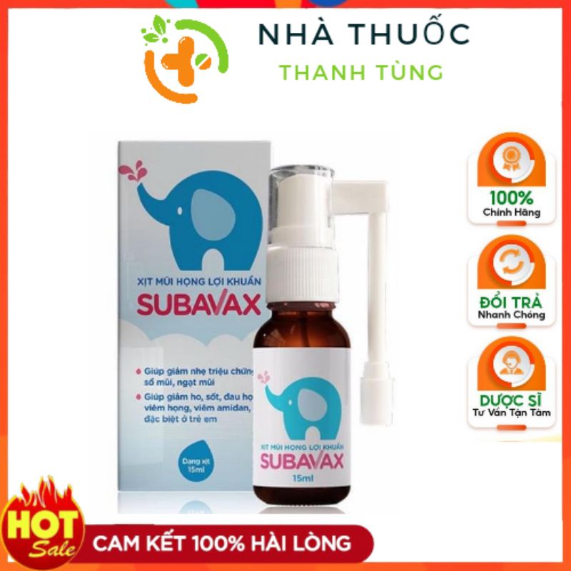 Dung dịch dung cho mũi họng SUBAVAX