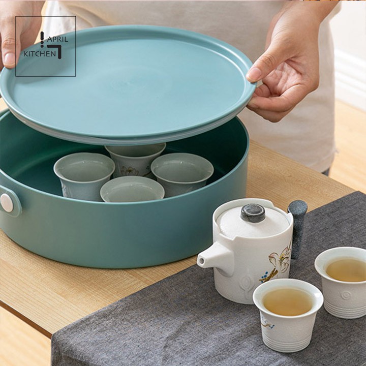 Hộp mứt Tết khay đựng bánh kẹo mứt hộp quà Tết 5 ngăn tiện dụng ngày Xuân KBK03
