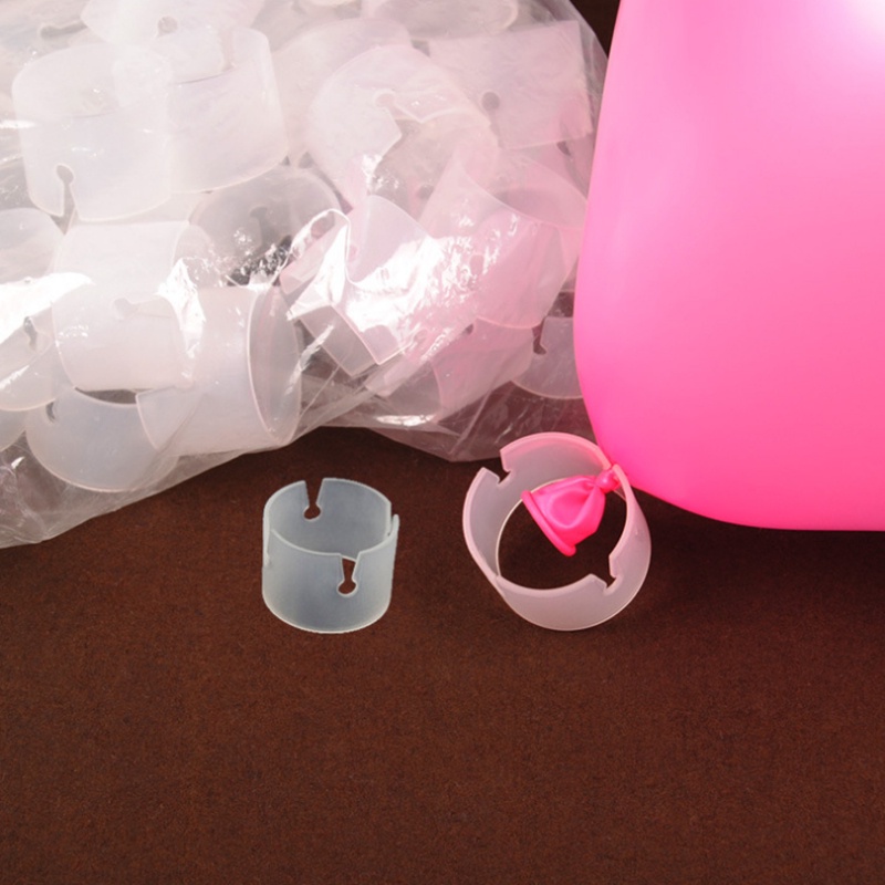 Set 50 Khóa Nhựa Kẹp Bong Bóng Trang Trí Tiệc