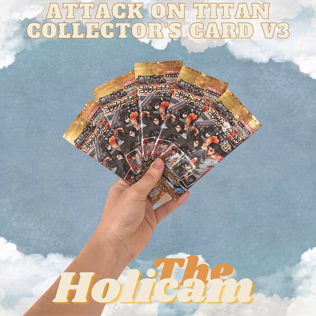 GÓI PACK + THẺ CARD NHÂN VẬT COLLECTOR NHÀ SƯU TẬP PHIM ATTACK ON TITAN VOL 3