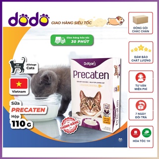 Sữa bột dinh dưỡng cho mèo precaten dr.kyan hộp 110g, sữa cho mèo con - dodo pet