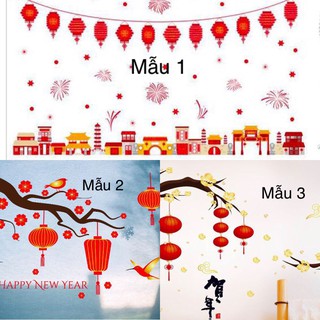 Decal trang trí năm mới 2021, trang trí tết năm sửu