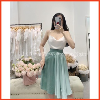 [ HÀNG CÓ SẴN ƯU ĐÃI] Set áo 2s phi, cvay xanh siêu xinh 💖 (hàng đẹp)