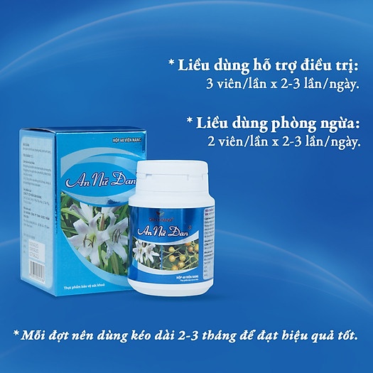 Thương hiệu: DÂN KHANG  Viên Uống An Nữ Đan Dân Khang Hỗ Trợ Điều Trị U Xơ Tử Cung 60 Viên/ An Nữ Đan (Hộp 60 vi