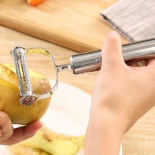 Nạo củ quả inox 3 chức năng, gọt củ quả bào sợi tiện lợi Dụng cụ bào sợi Nạo củ quả inox