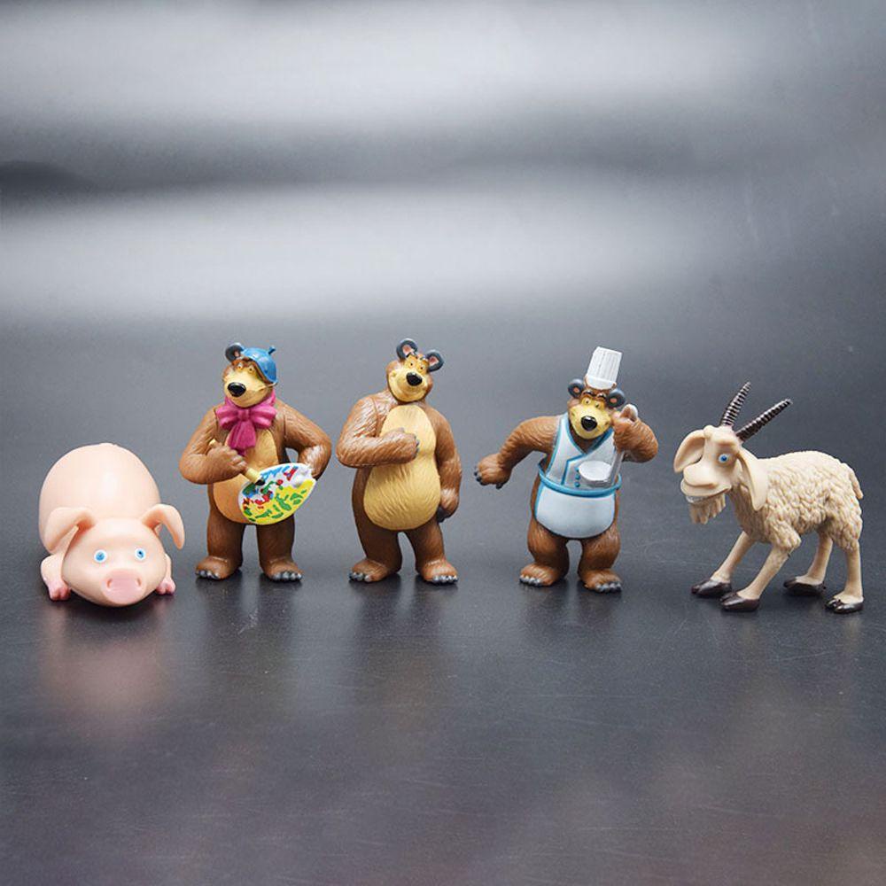 Mô Hình Nhân Vật Hoạt Hình Masha and The Bear Bằng PVC