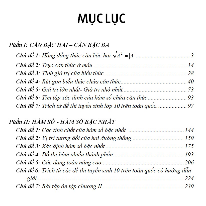 Sách - Bài Toán Qua Các Kì Thi Học Sinh Giỏi Và Luyện Vào Các Lớp 10 Chuyên Đại Số 9 Tập 1