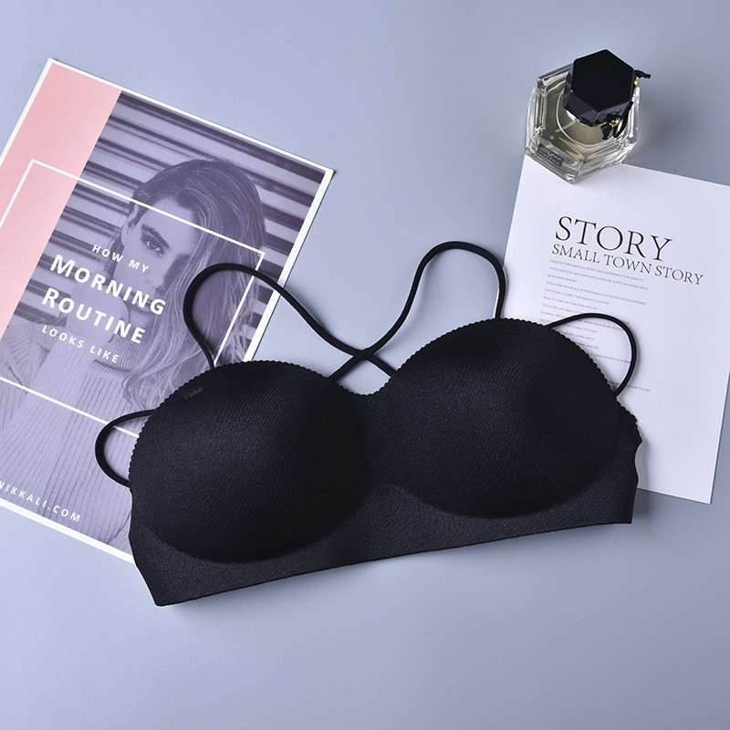 Áo Ngực Su Không gọng Đan dây sexy - Áo bra Mút mỏng vừa