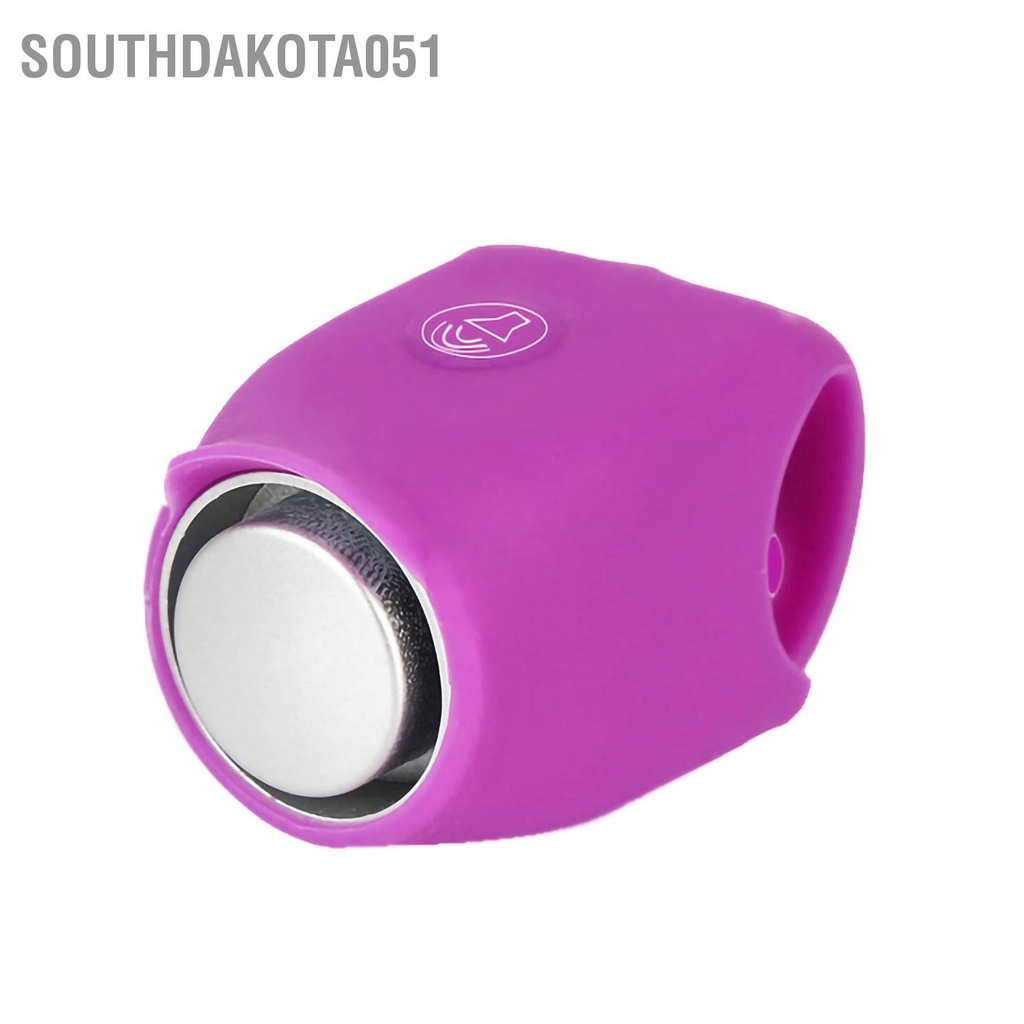 Southdakota051 Bicycle Handlebar Horn Bike Bell 120dB 5 Ringtones Switched Waterproof Silicone 10mAh Battery for Cycling