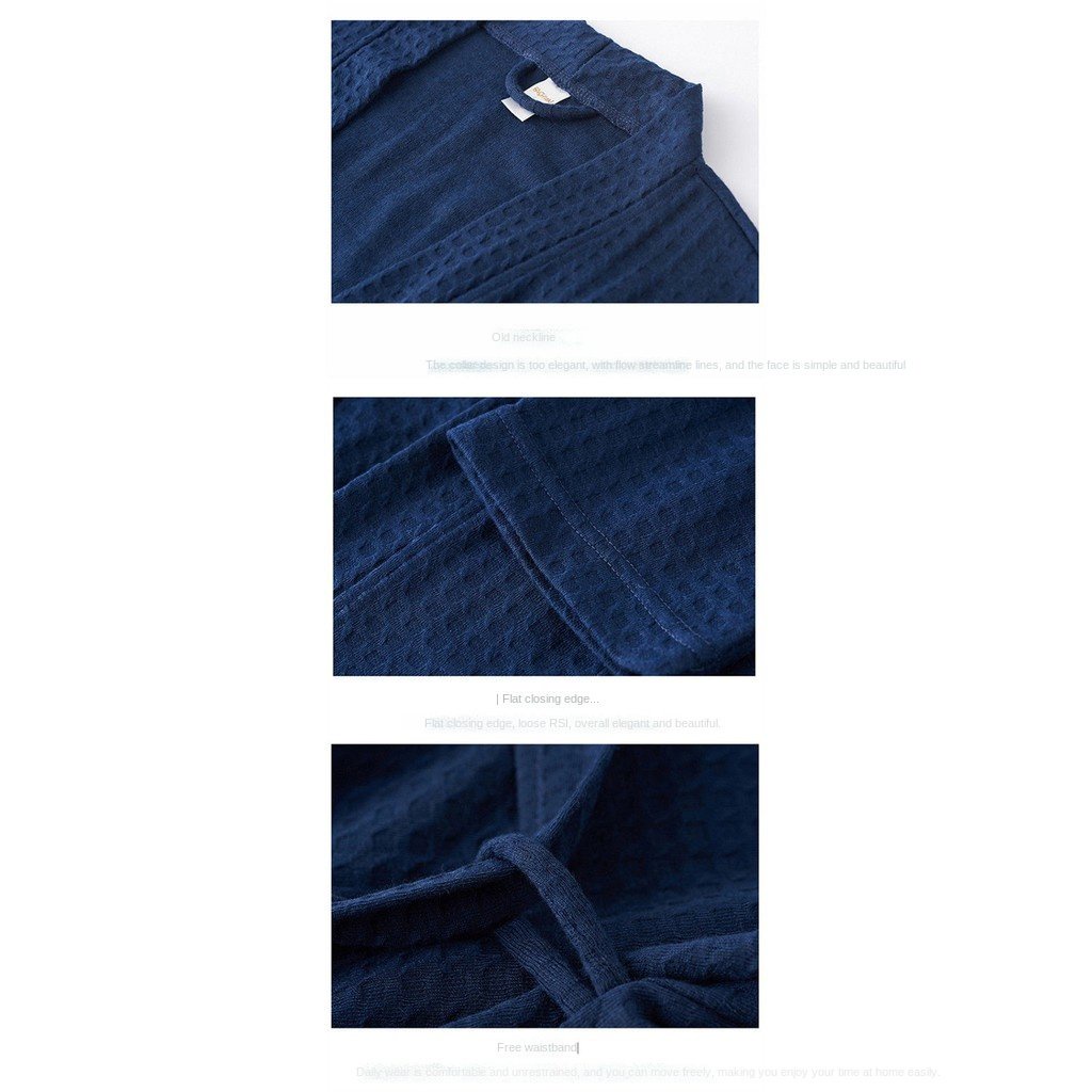 Áo choàng tắm ngủ mỏng dáng rộng điều hòa khí kiểu xuân thu Nhật Hàn quyến rũ cho nam và nữ | BigBuy360 - bigbuy360.vn