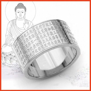 Nhẫn Nam Titan Chú Đại Bi Không Đen (bạc)