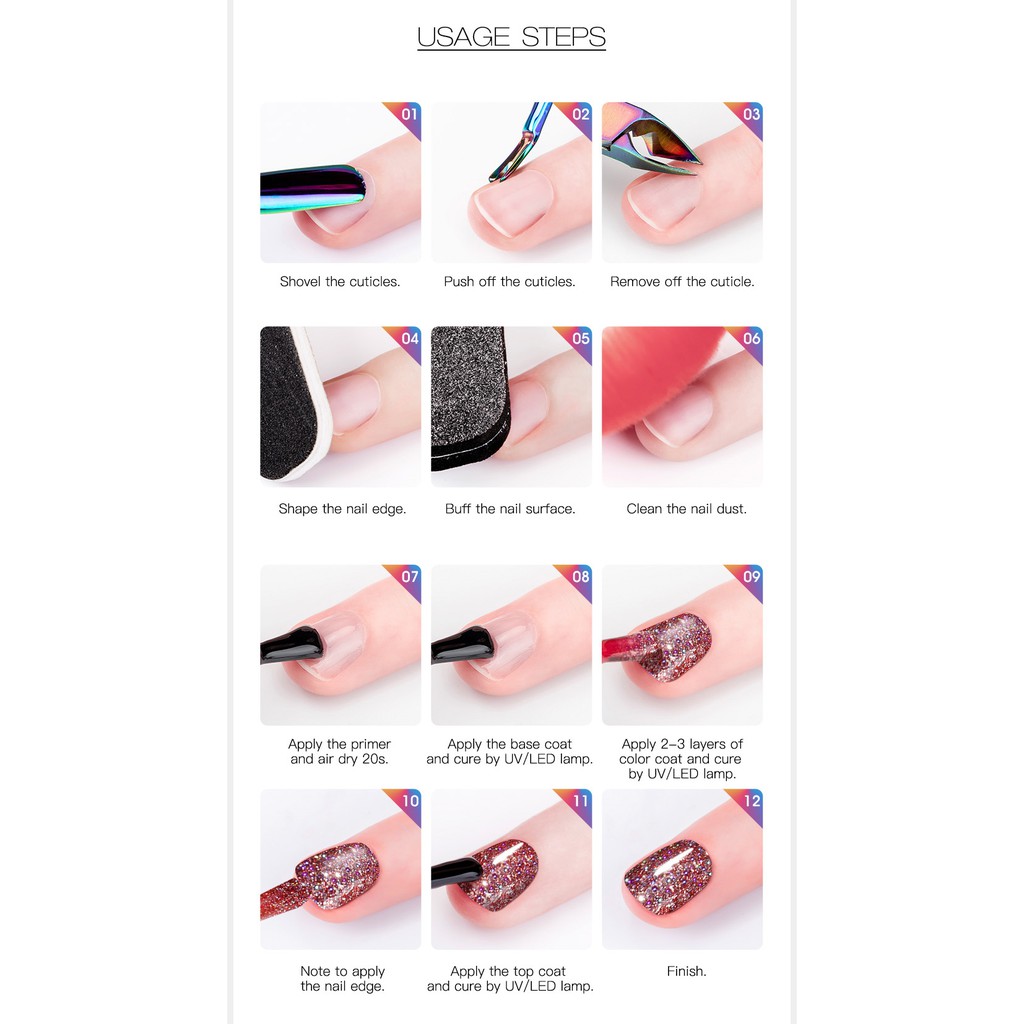 Gel sáng bóng ROSALIND 5ml UV lấp lánh ánh cầu vồng chuyên dụng trang trí móng tay nghệ thuật