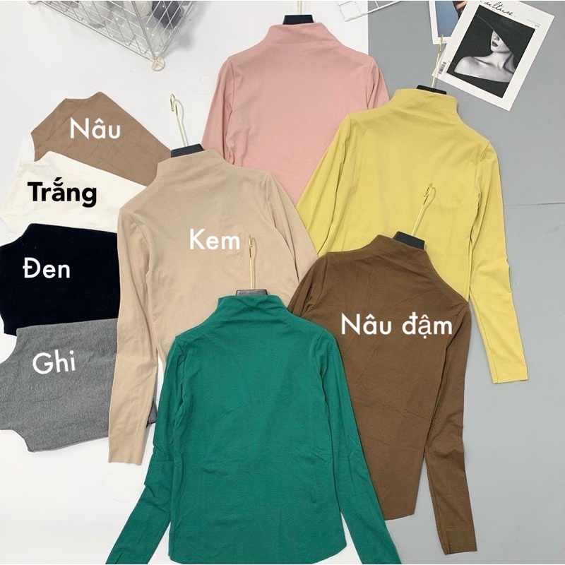 Áo giữ nhiệt cổ 3P chất Cotton Nỉ mềm mịn 2021(cam kết không xù lông)