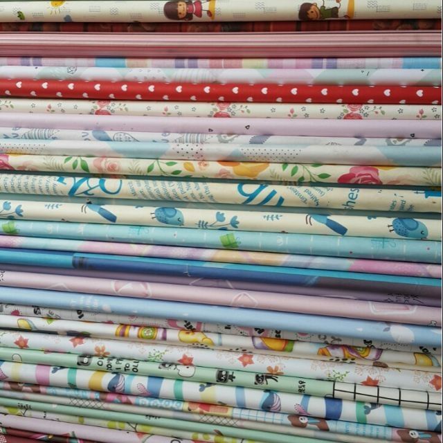 Giấy gói quà loại in hình kt 50 x 50