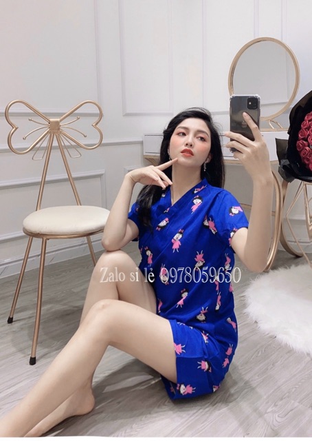 Bộ ngủ kimono tay ngắn | BigBuy360 - bigbuy360.vn