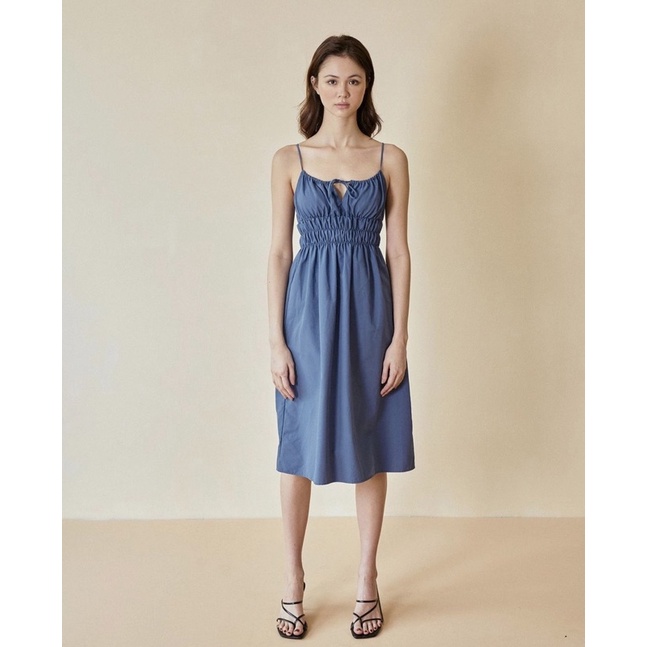 Đầm 2 dây nhún thân LIBÉ