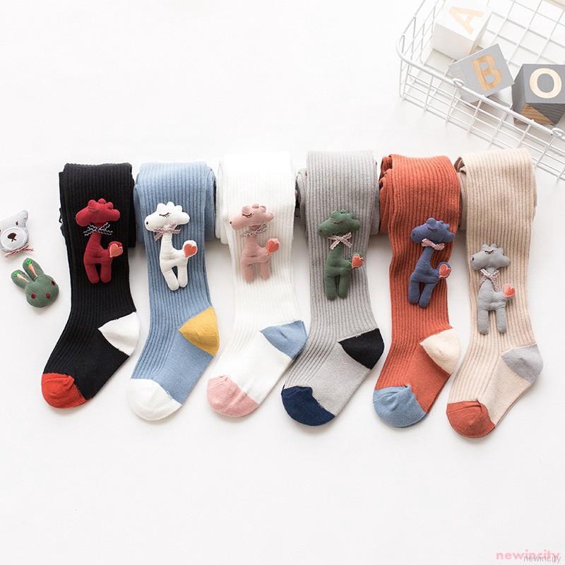 Quần tất ấm áp in họa tiết động vật phong cách thu đông độc đáo