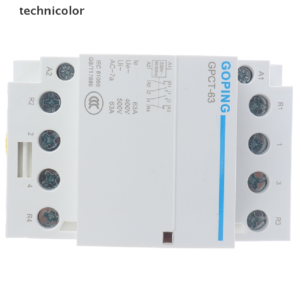 Công tắc tơ xoay chiều gia dụng 4P 63A 2NC 2NO 220V 400V~ 50/60HZ