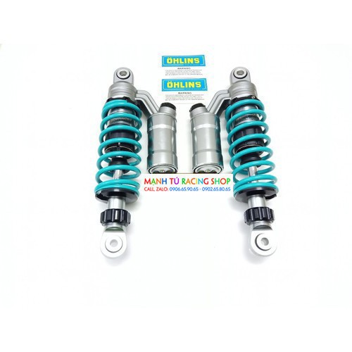 phuộc sau xe sirius ohlins - xanh nitron bình dầu