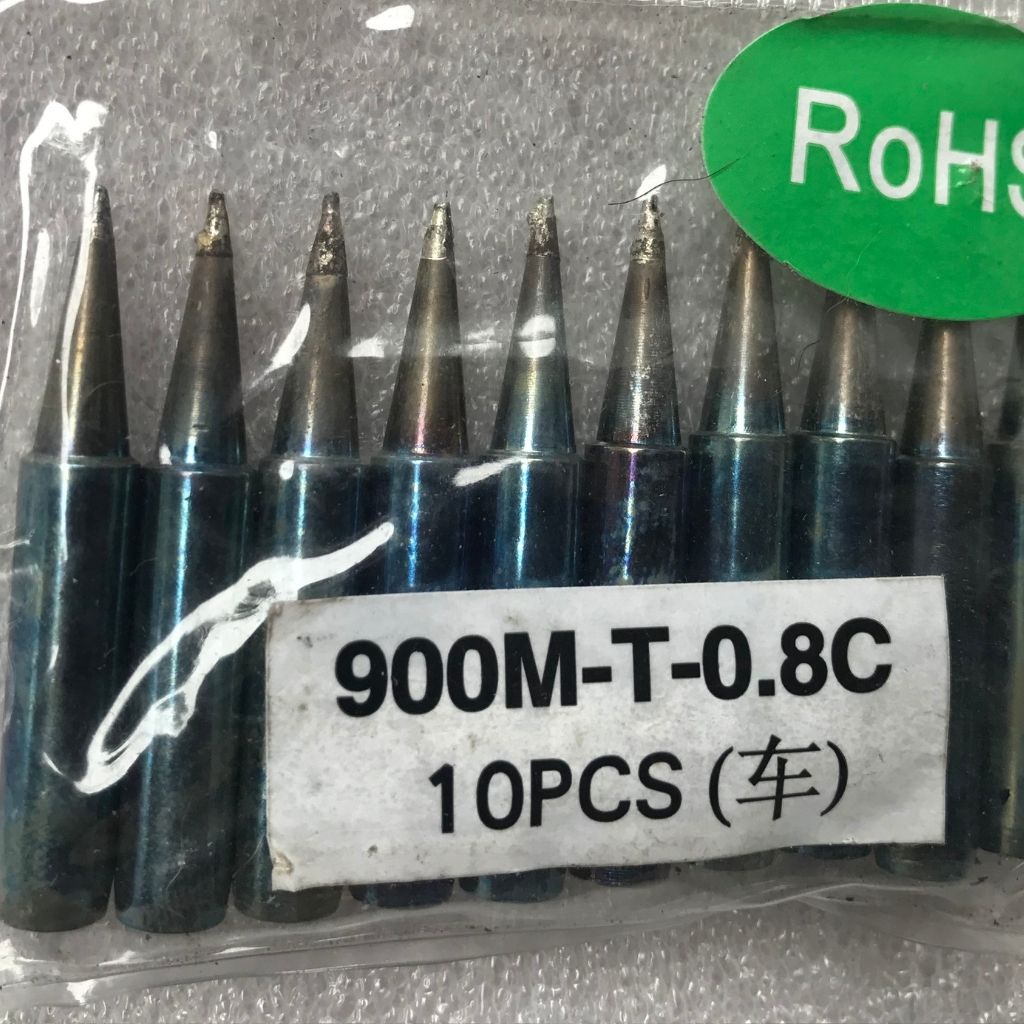 Bộ 10 - Đầu Mũi Hàn Thiếc 900M-T-0.8C Cho Trạm Hàn 936 - 937