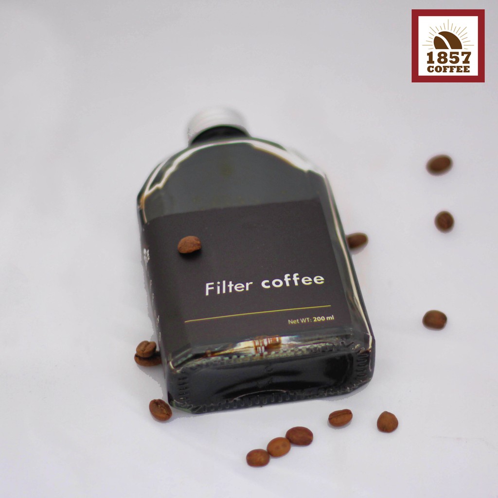 Cà phê phin việt Robusta pha sẵn nguyên chất, cà phê phin rang mộc chai 200ml - 1857 Coffee | BigBuy360 - bigbuy360.vn