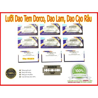 Hộp 10 Lưỡi Lam Cạo Râu Dorco (Tặg Bánh iChi)