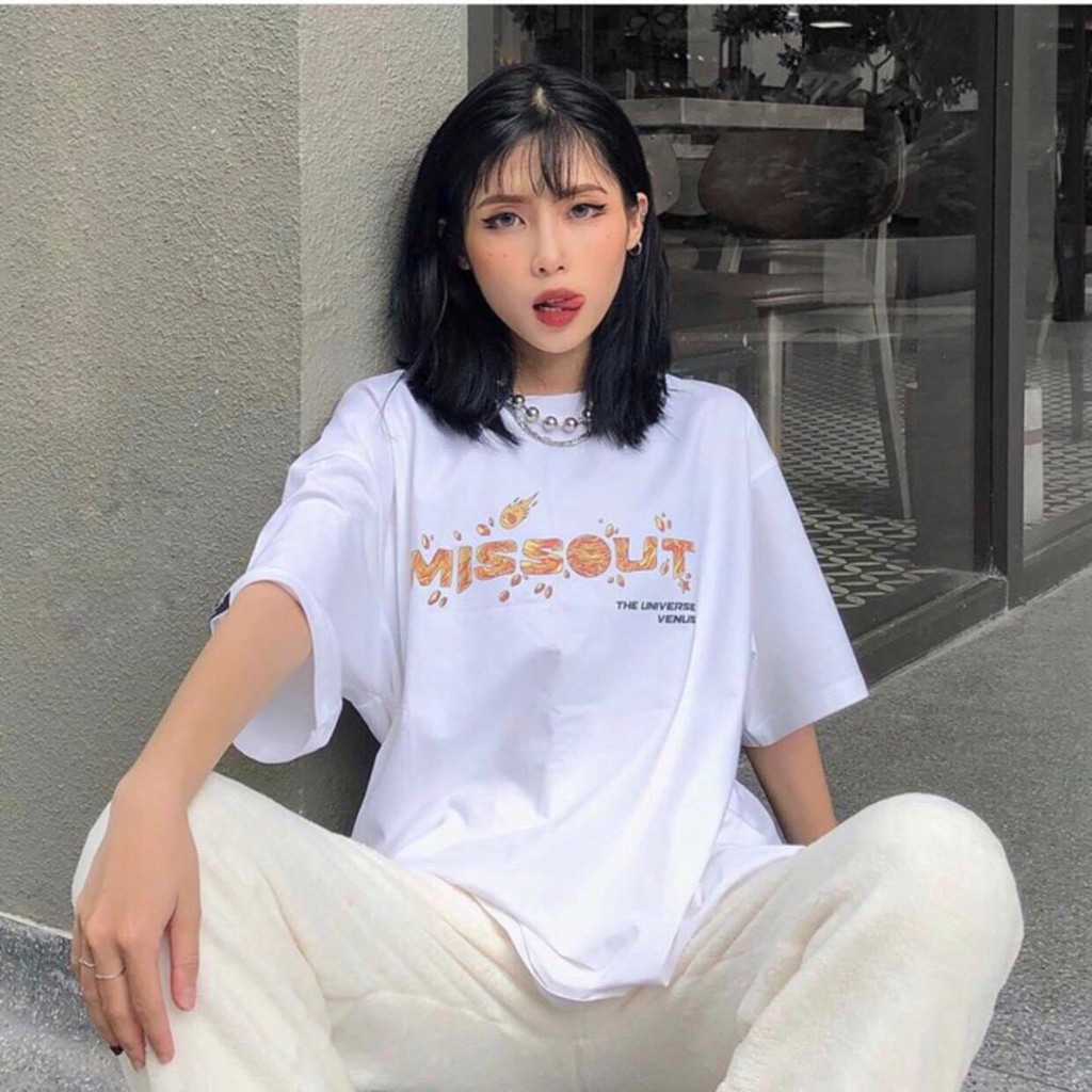 Áo Phông In Chữ MISSOUT AT47 CHANREEN [RẺ VÔ ĐỊCH] 🍀Phông tay lỡ oversize ,đủ màu, unisex nam nữ mặc được Ulzzang☘️