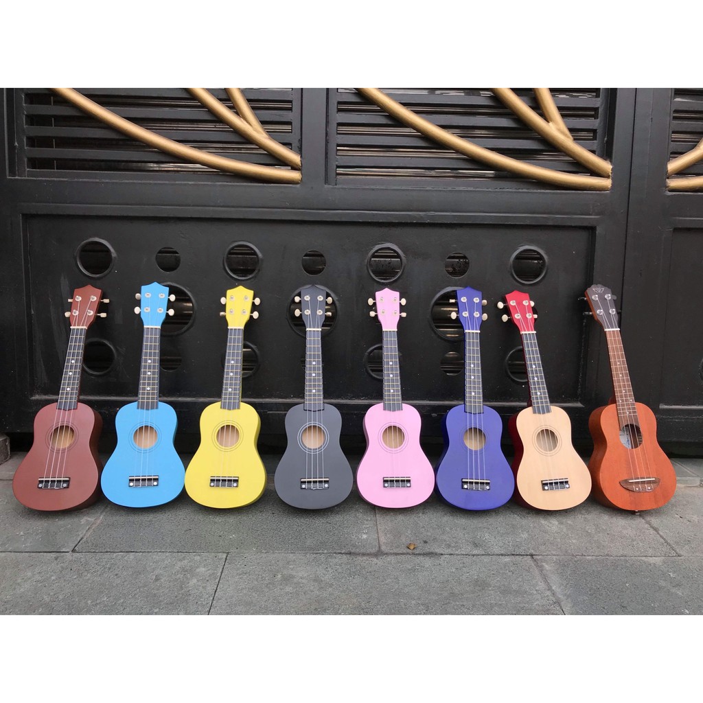 Đàn ukulele soprano màu trơn giá rẻ