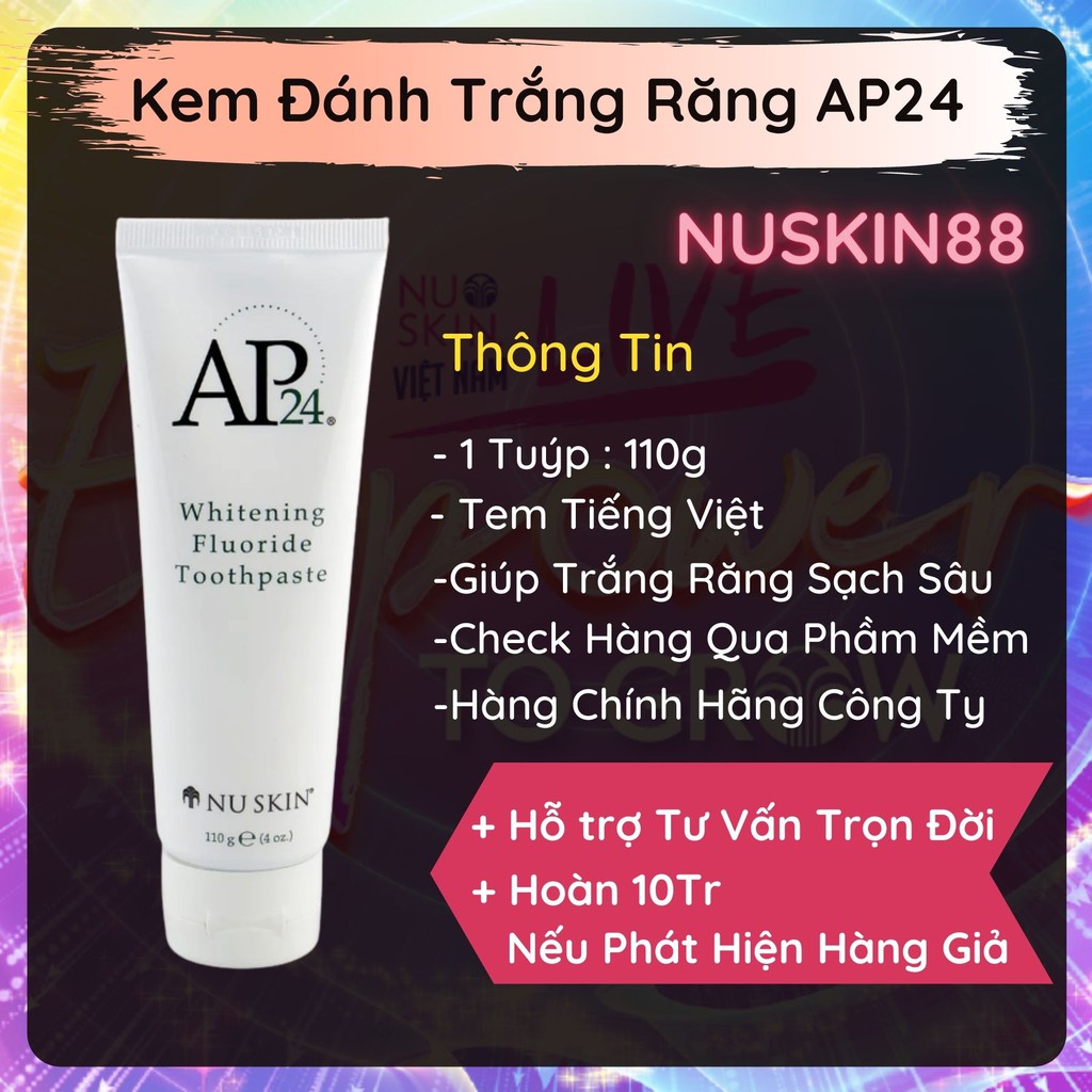 [Mã COSHOT27 giảm 10% đơn 300K] [INBOX NHẬN GIÁ SỈ] Kem đánh răng AP24 có tem Việt NuSkin 88 | BigBuy360 - bigbuy360.vn