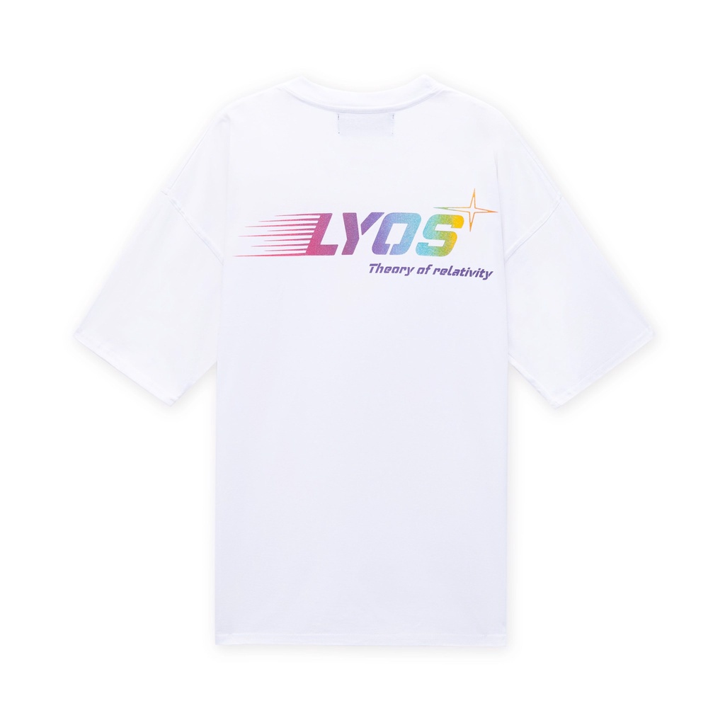 Áo Thun LYOS Gradient Logo Đen/Trắng/ Kem