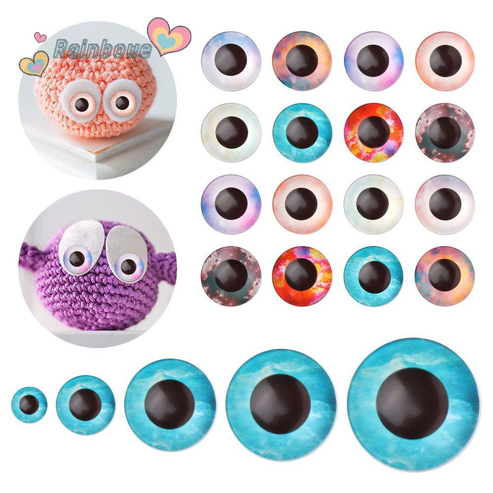 Set 50 Mắt Kính 6 / 10 / 16 / 20 / 25mm Cho Búp Bê