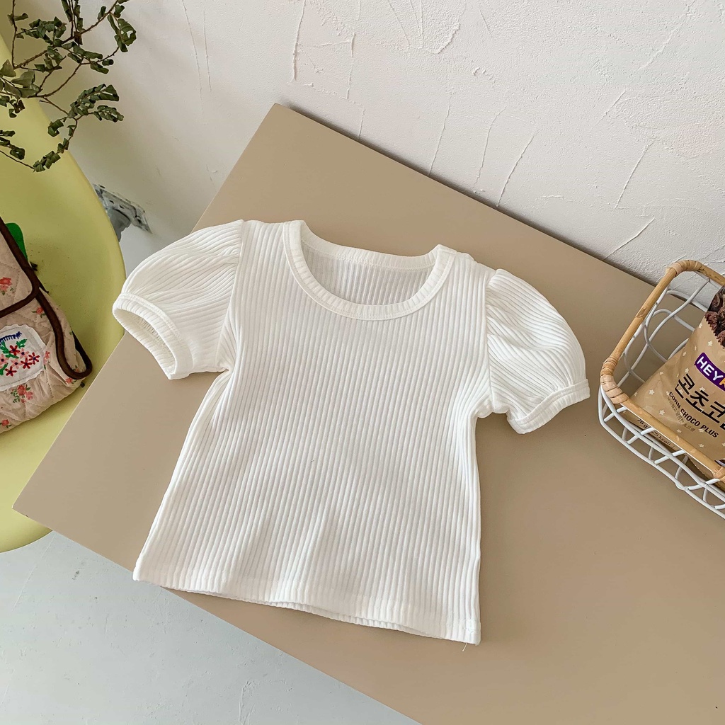 Bộ Đầm Sơ Mi Trắng 2 Món Thời Trang Mùa Hè Dành Cho Bé Gái 1-6 Tuổi