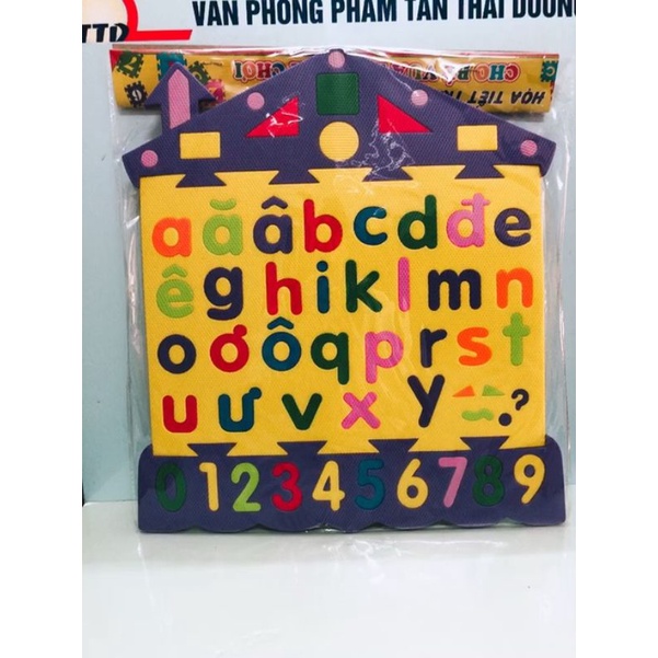 Bảng Chữ Cái Tiếng Việt Và Số Bằng Xốp Nhiều Màu Sắc Dành Cho Trẻ Em