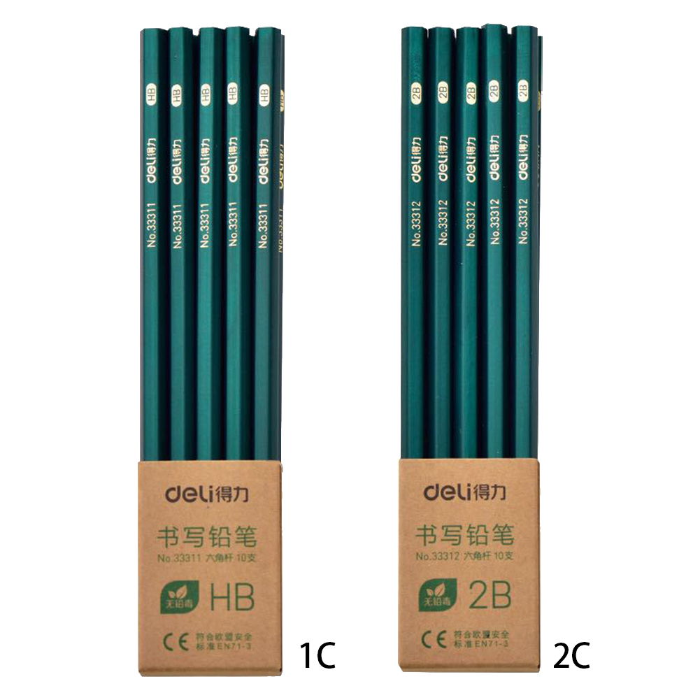 Set 10 Bút Chì Cfh 2b / Hb Chất Lượng Cao