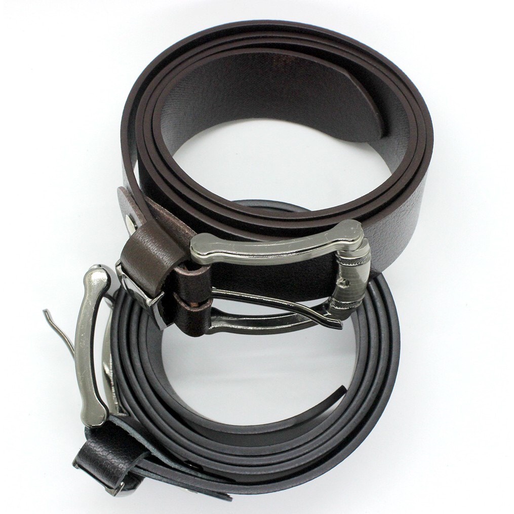 Thắt Lưng Nam Da Bò Thật Cao Cấp Nguyên Miếng Được Sơn Viền Thời Trang Tặng Kèm Cây Đục Lỗ