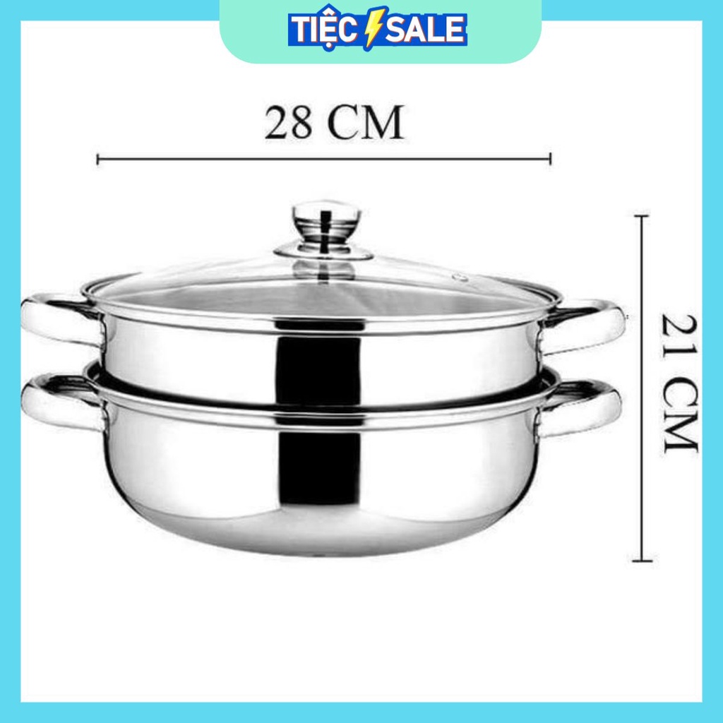 NỒI HẤP INOX 2 TẦNG CAO CẤP _ Giá Bán Sỉ Lẻ