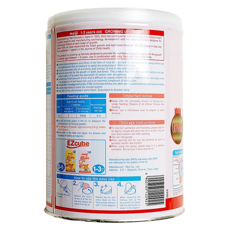 Sữa Meiji (1-3Y) Growing up Formula 800g