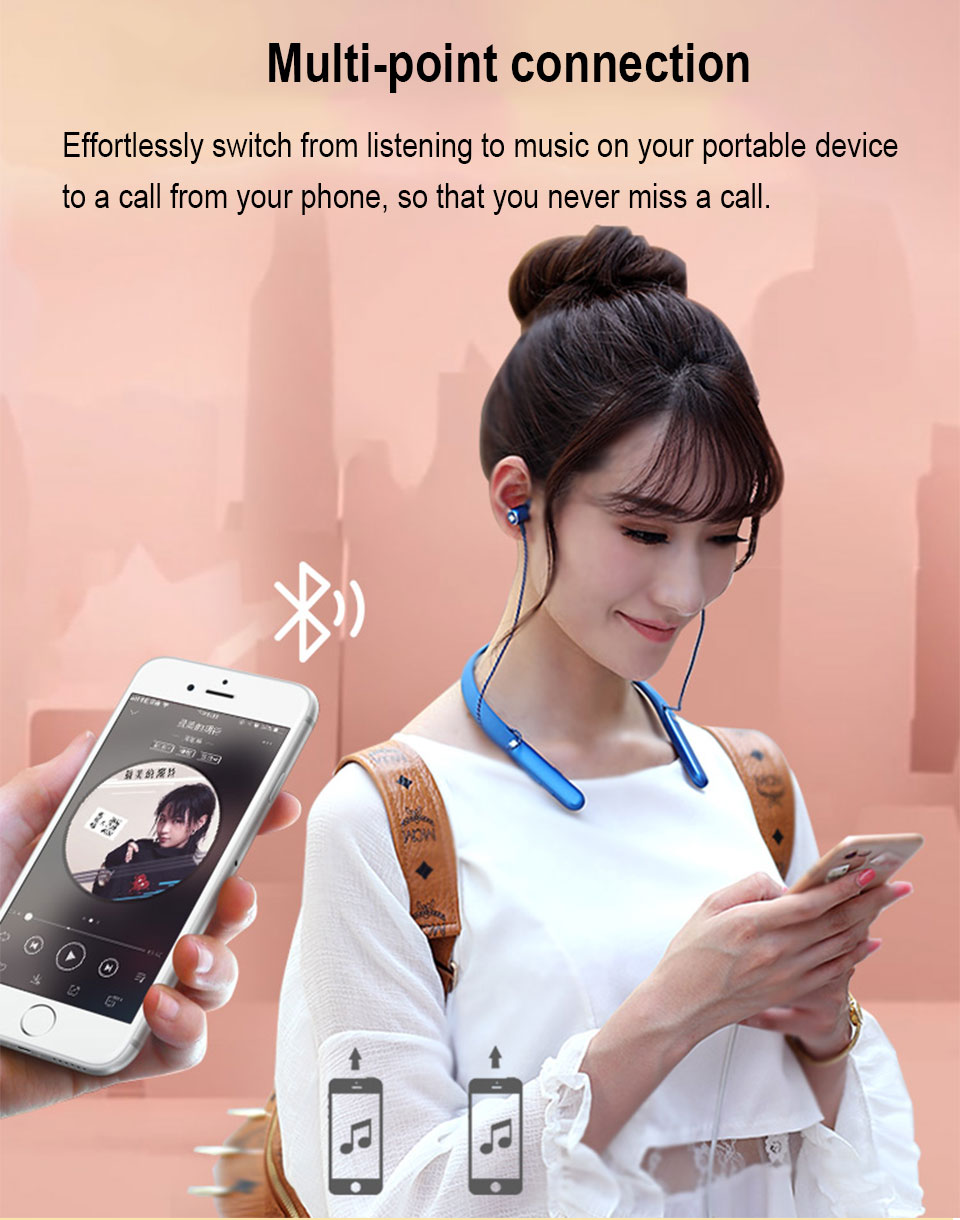 Tai Nghe Nhét Tai Không Dây Bluetooth 200BT Thiết Kế Thời Trang Chất Lượng Cao