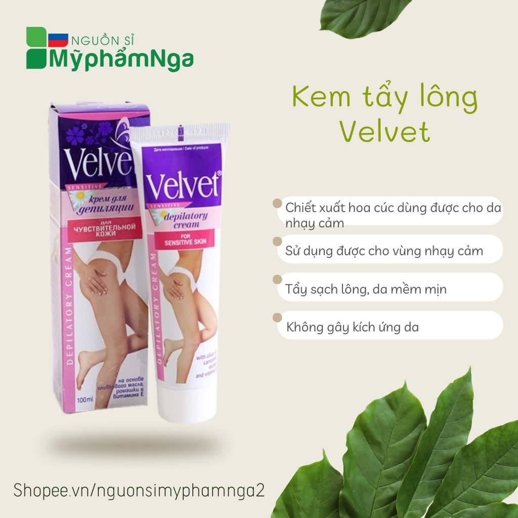 Kem tẩy lông Velvet