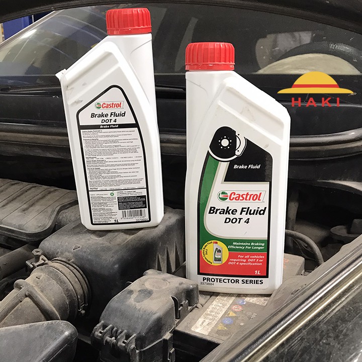 Dầu phanh dot 4, dầu thắng dot 4 xe ô tô, dầu phanh xe máy Castrol 1L (dùng được cho loại dot 3) [CHÍNH HÃNG CASTROL]