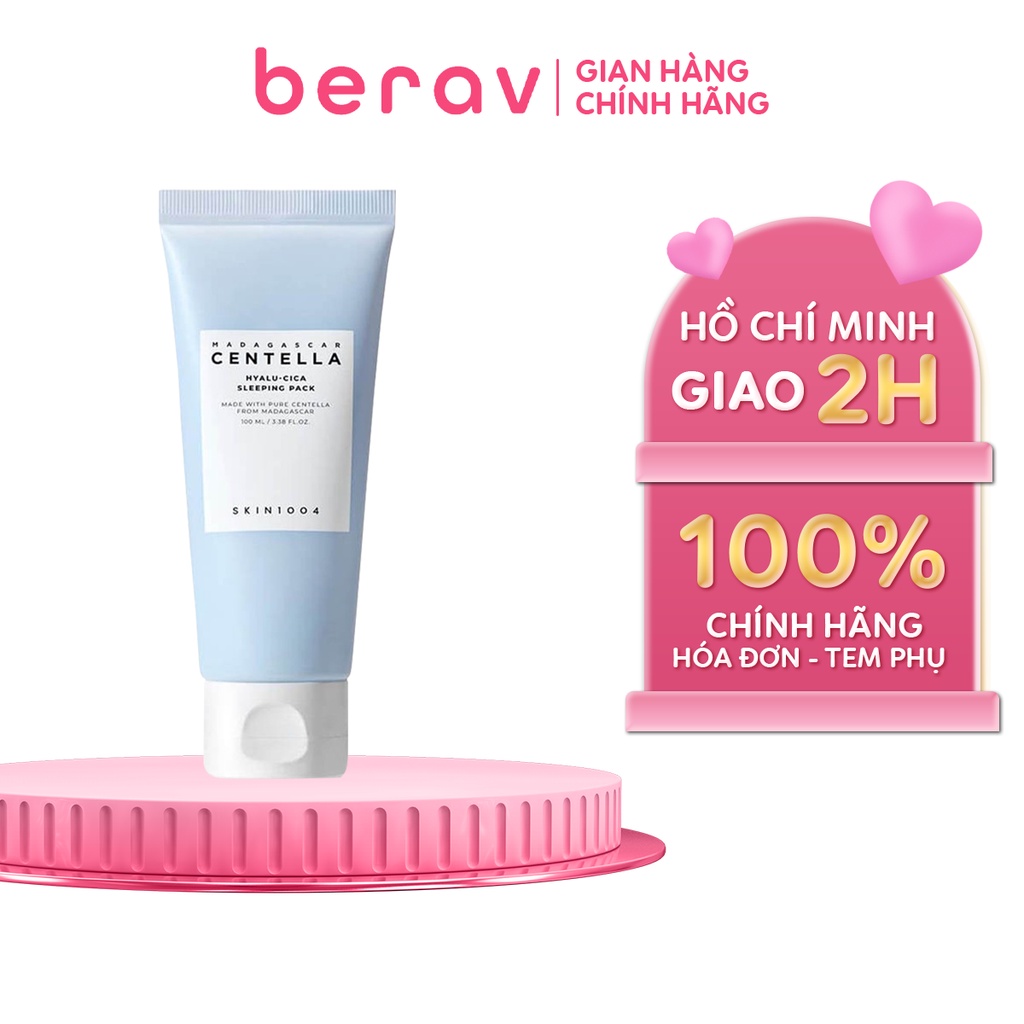 Mặt Nạ Ngủ SKIN1004 Madagascar Centella Sleeping Pack HYALU CICA Cấp Ẩm &amp; Dịu Da 100ml