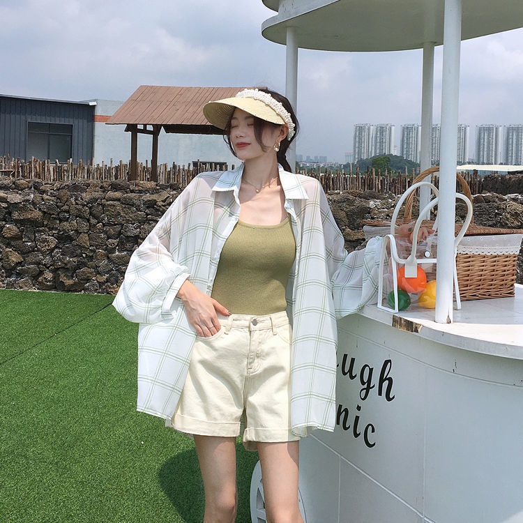 Thời Trang Áo Sơ Mi Chiffon Dáng Rộng In Hoa Kiểu Hàn Quốc Dễ Phối Đồ Cho Nữ | BigBuy360 - bigbuy360.vn