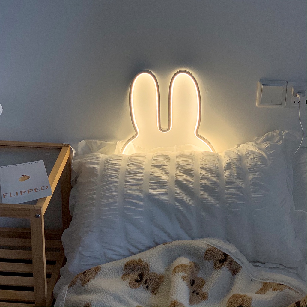 Đèn LED / đèn ngủ tai thỏ decor phòng ngủ trang trí đầu giường - HYHY HOME DÉCOR