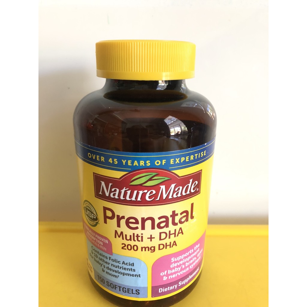 Viên Uống BÀ BẦU Nature Made – Prenatal Multi +DHA 150 Viên [Date Mới]