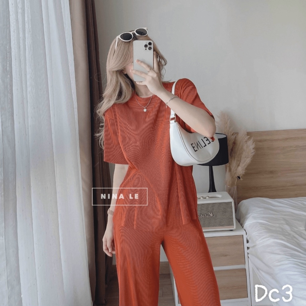 MẪU HOT SÉT BỘ NỮ THUN GÂN KIỂU FORM SUÔNG DỄ MẶC CHE KHUYẾT ĐIỂM CHO CÁC NÀNG