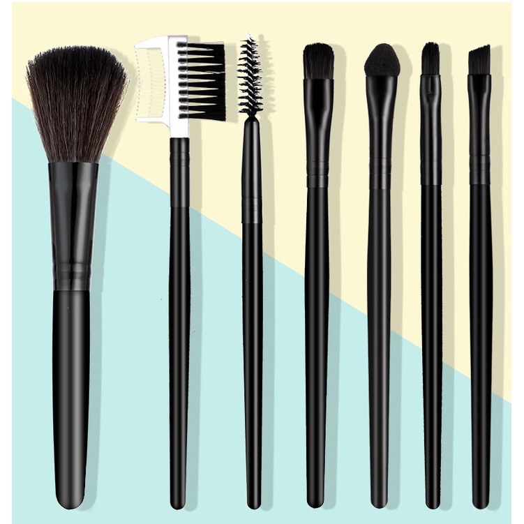 Set 7 Cọ Trang Điểm Phấn Mắt / Kem Nền / Lông Mi / Kẻ Mắt Chuyên Dụng Cho Trang Điểm