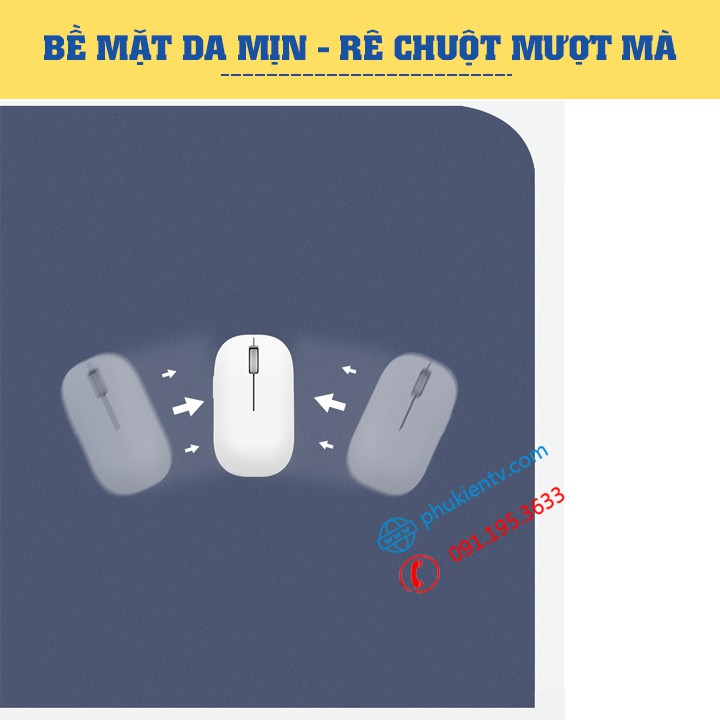 Thảm da trải bàn làm việc Deskpad - Lót chuột mouse pad - Tấm lót bàn di chuột cỡ lớn - Bằng Da PU Mượt Mà - Mịn - Êm