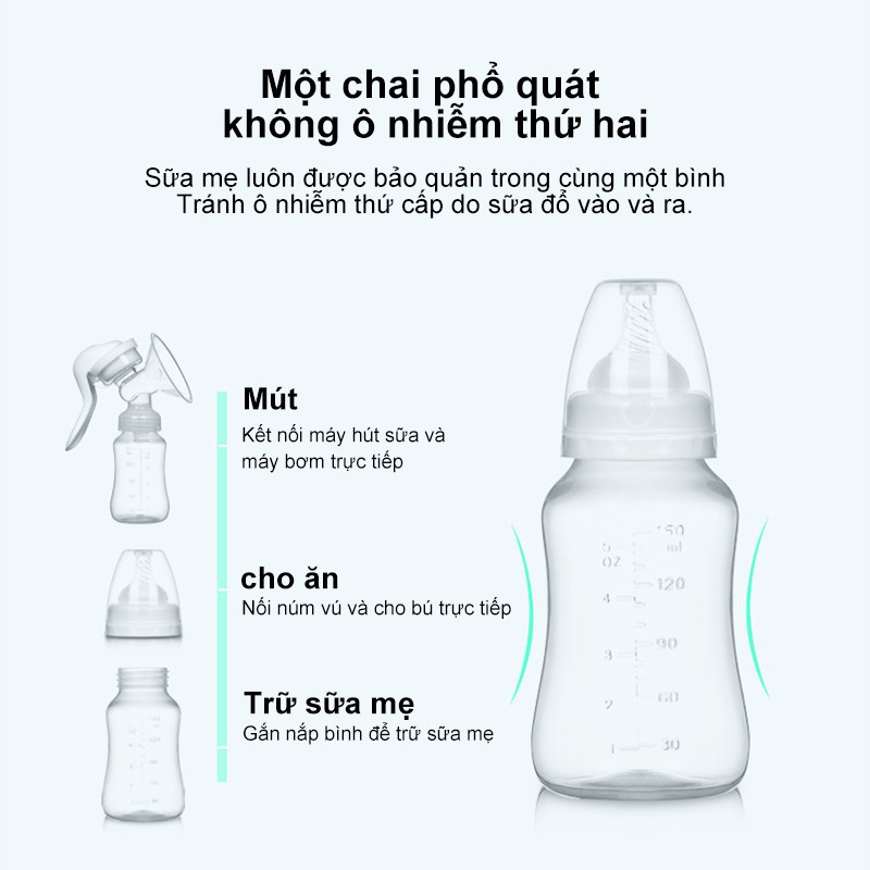 Máy hút sữa bằng tay Bình hút mạnh LFZ-SD-XNQ