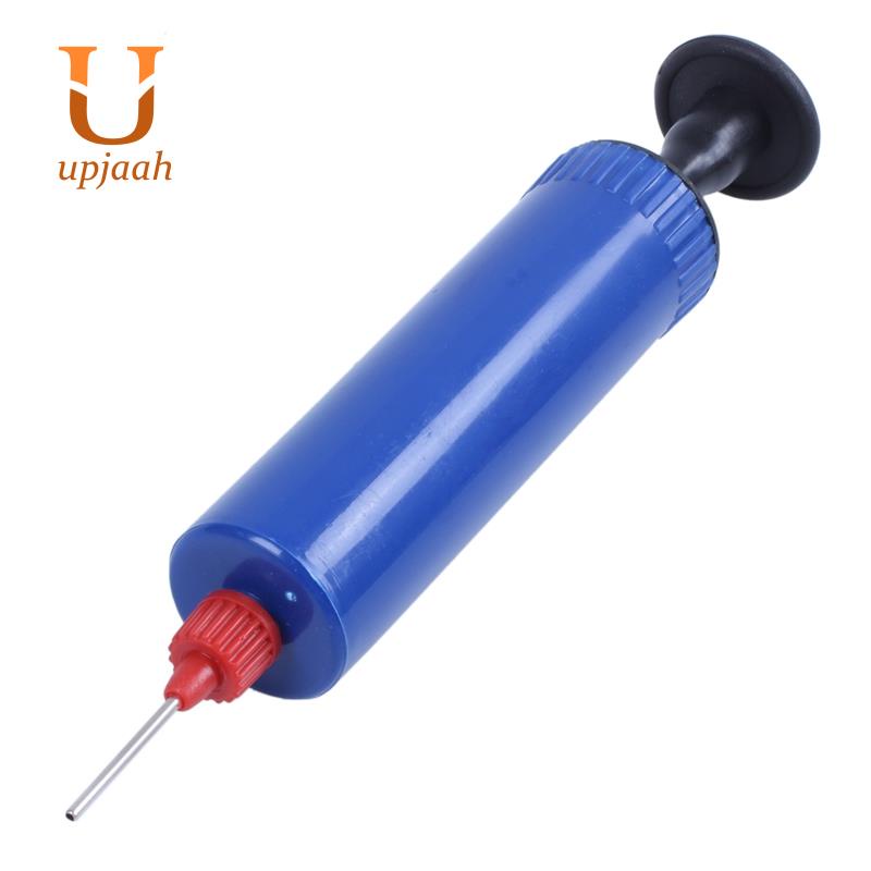 Football Soccer Inflatable Ball Hand Air Pump with Blue